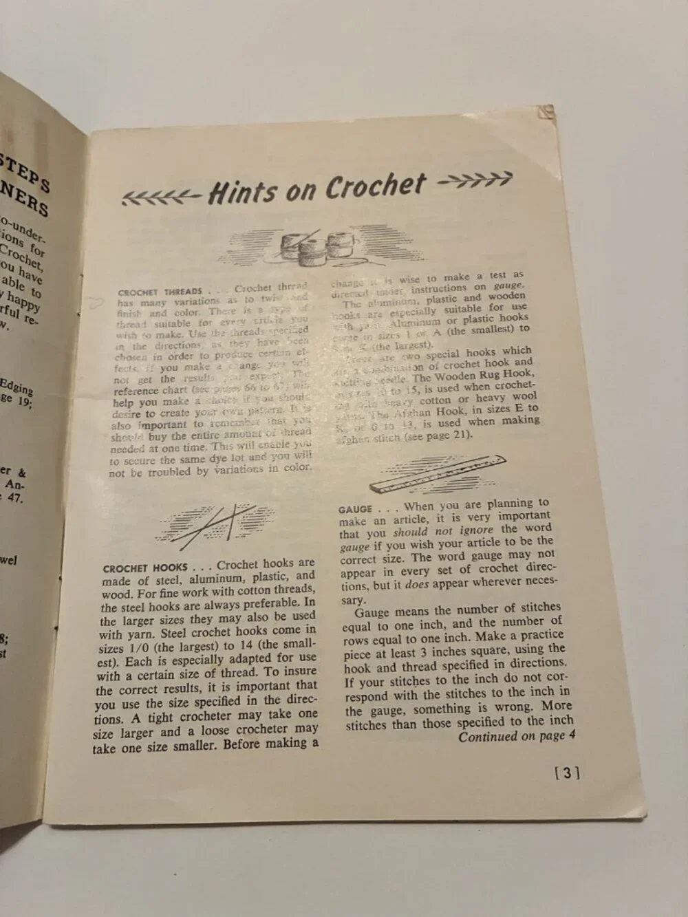 Vintage Coats & Clark's Learn How Book 170-B Crochet Knitting Tatting Embroidery